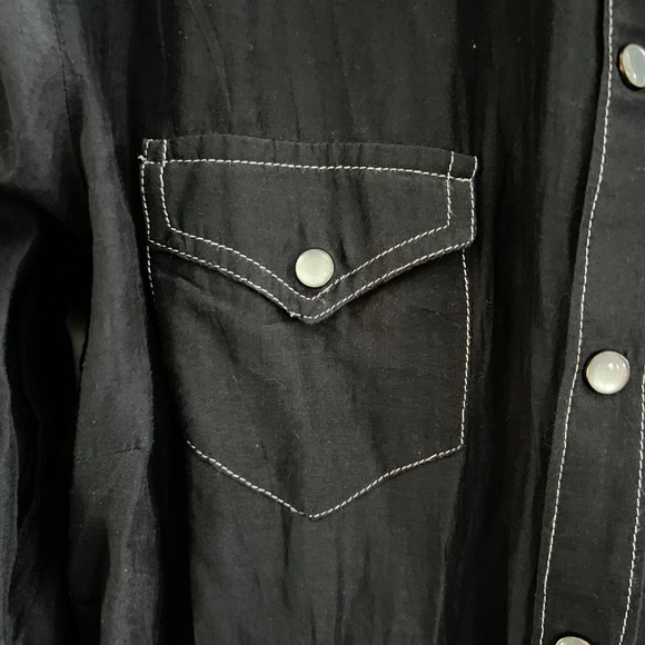 RVCA Western Looking Sheer L/S Top Size Large - Picture 12 of 12